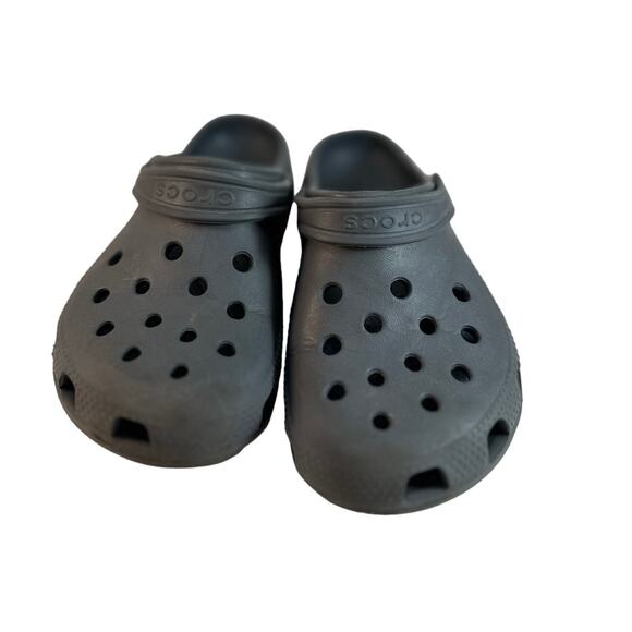 Crocs Kids Grey Size Childs 11 Preowned - Picture 1 of 8
